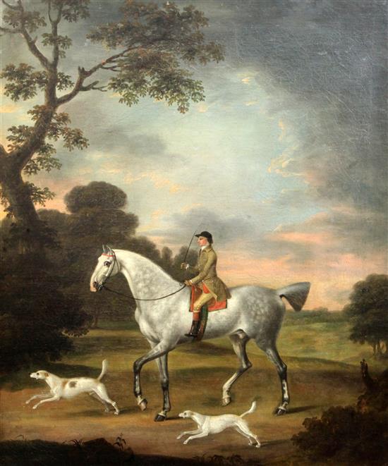 Francis Sartorius (1734-1804) Cooper with Bluecap and Wanton, 1767 29.5 x 24.75in.